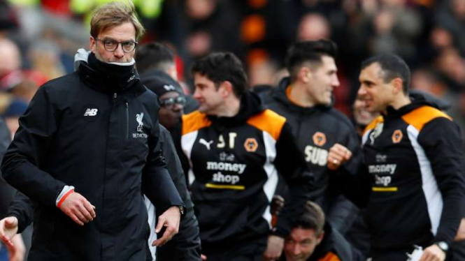 Ekspresi kecewa manajer Liverpool, Juergen Klopp