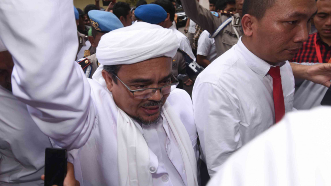Imam Besar FPI, Habib Rizieq saat berada di Indonesia.