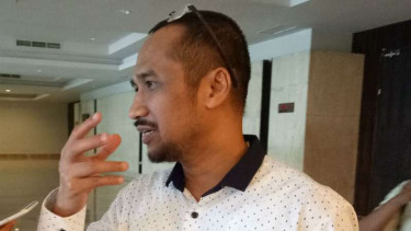 Mantan Ketua Komisi Pemberantasan Korupsi, Abraham Samad, di Makassar pada Selasa, 7 Februari 2017.