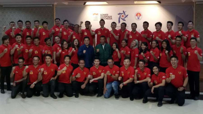 Kontingen Indonesia di ajang Asian Winter Games 2017