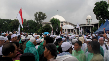 Aksi Damai 411 pada awal November 2016 lalu. 