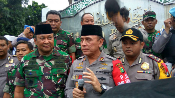 Kapolda dan Pangdam amankan aksi 112 di Masjid Istiqlal