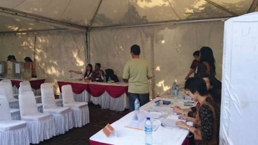 Suasana TPS 54 Pantai Mutiara, Pluit, Rabu, 15 Februari 2017.