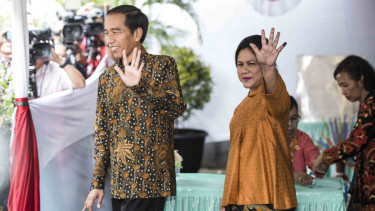 Presiden Jokowi dan Ibu Negara Iriana Jokowi.
