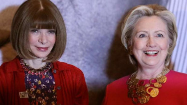 Pimred Vogue AS, Anna Wintour dan Hillary Clinton
