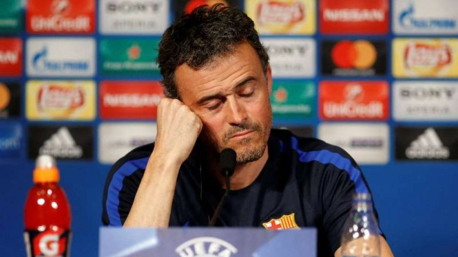Pelatih Barcelona, Luis Enrique.