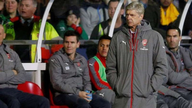 Manajer Arsenal, Arsene Wenger. 
