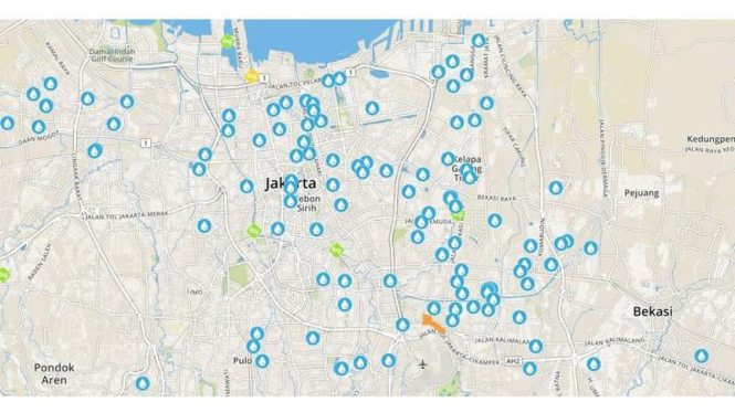 Titik banjir Jakarta.