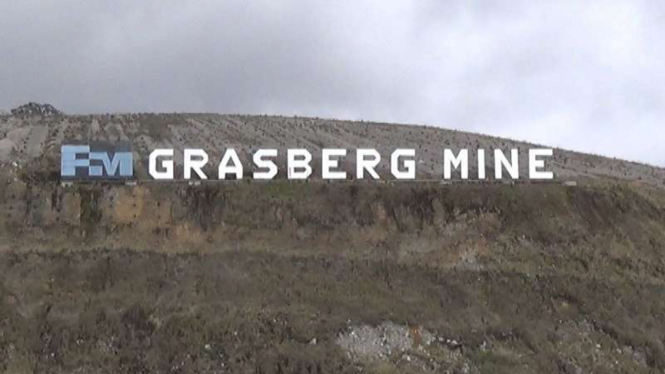 Tambang Grasberg Freeport Indonesia di Papua.