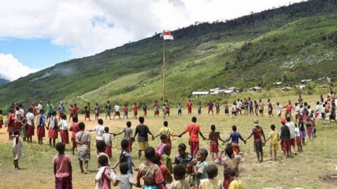 Siswa di Pegunungan Bintang, Papua