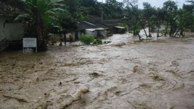Ilustrasi banjir.