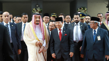 Ketua DPR RI dan Raja Arab Saudi Salman bin Abdulaziz Al Saud