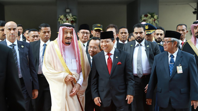 Ketua DPR RI dan Raja Arab Saudi Salman bin Abdulaziz Al Saud