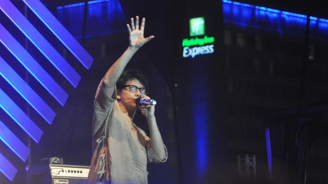 Armand Maulana tampil energik di Java Jazz 2017.