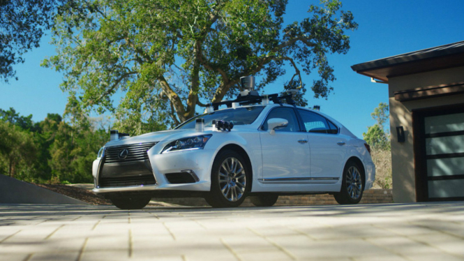 Ilustrasi mobil otonom Toyota