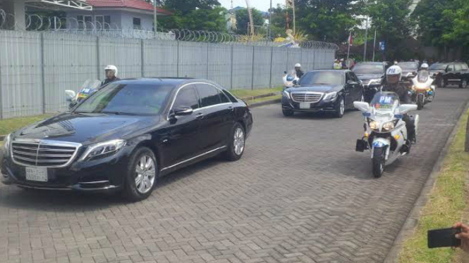 Rombangan Raja Salman di Bandara Ngurah Rai