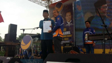 Wali Kota Bandung Ridwan Kamil diusung Partai Nasdem sebagai calon Gubernur Jawa Barat.