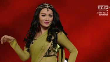 Zaskia Gotik di HUT ANTV.