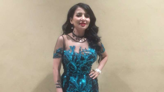 Gaun Payet Five V di HUT ke-24 ANTV Curi Perhatian