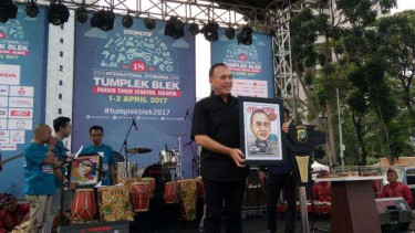 Kapolda Metro Jaya Irjen M Iriawan membuka pameran Tumplek Blek 2017