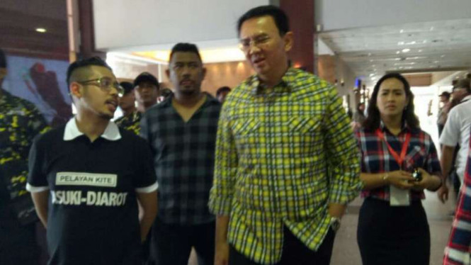 Calon Gubernur DKI Jakarta, Basuki Tjahaja Purnama atau Ahok.