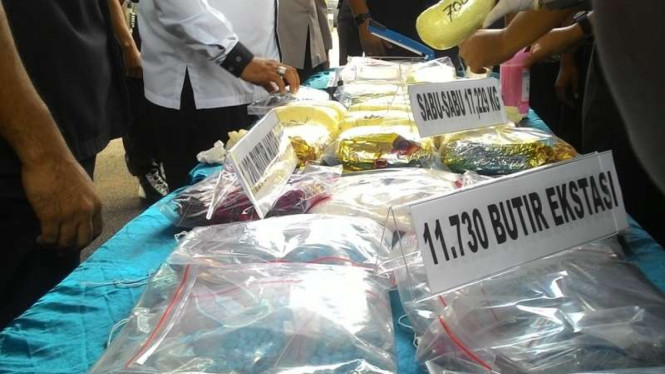 Ilustrasi barang bukti narkoba.