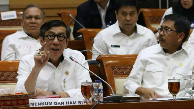 Menkumham Yasonna Hamonangan Laoly.
