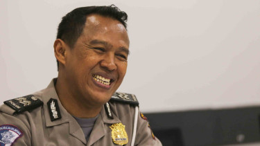 Aiptu Sunaryanto saat berkunjung ke redaksi VIVA.co.id
