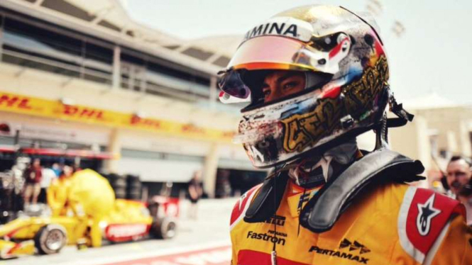Pembalap Formula 2 (F2) asal Indonesia, Muhamad Sean Gelael