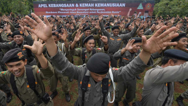 Apel Kebangsaan Banser NU (ilustrasi).
