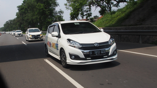 Uji berkendara New Daihatsu Ayla.