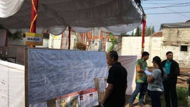 Situasi pencoblosan ulang di Pondok Kelapa, Jakarta Timur.