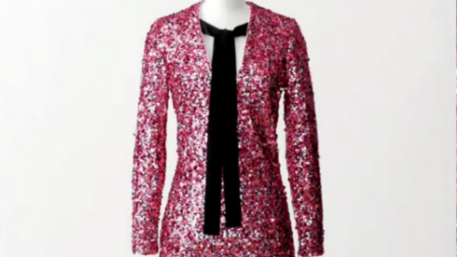 Gaun pink dari H&M