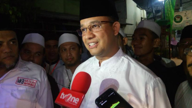 Gubernur DKI Jakarta terpilih Anies Baswedan.