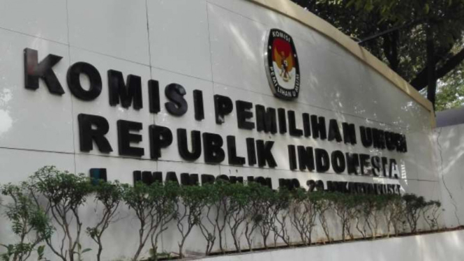 Kantor KPU di kawasan Menteng, Jakarta Pusat.