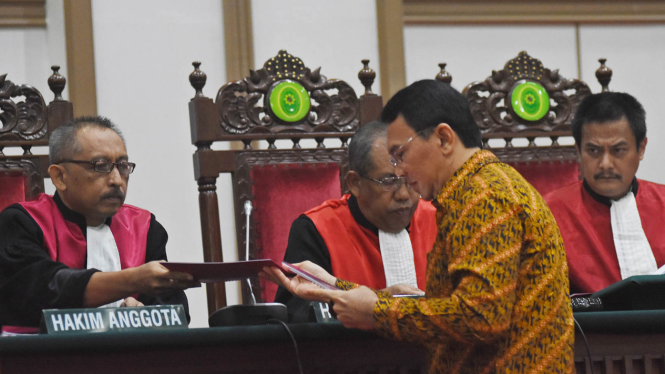 Ilustrasi sidang Ahok