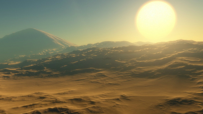 Ilustrasi Planet Alien.