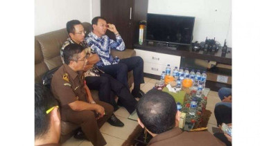 Basuki Tjahaja Purnama alias Ahok di Rutan Cipinang, Selasa, 9 Mei 2017.