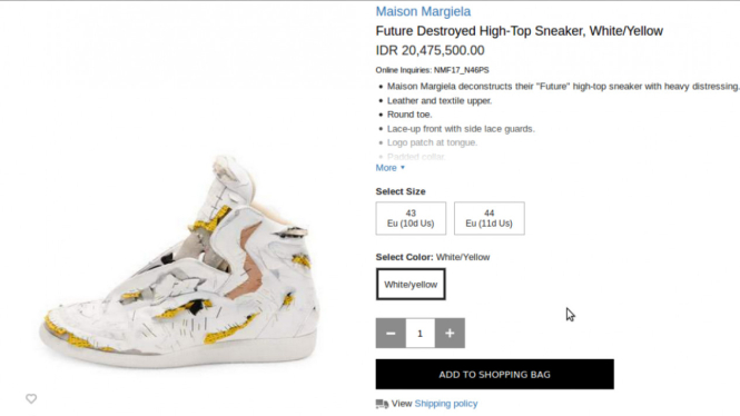 Future Destroyed High-Top Sneaker