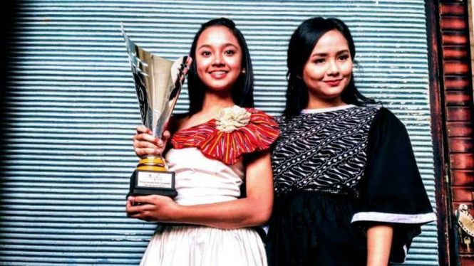 Lyodra Margaretha Ginting bersama Gita Gutawa