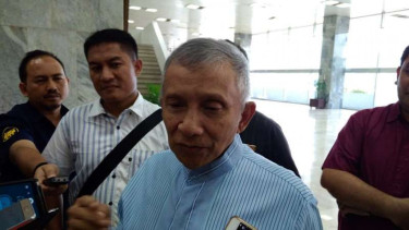 Amien Rais saat di gedung DPR.
