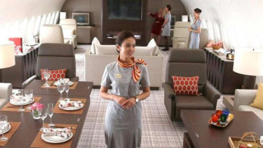 Pesawat jet pribadi semewah hotel 