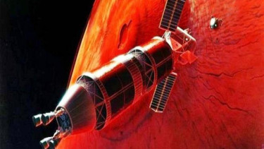 Ilustrasi Planet Mars.