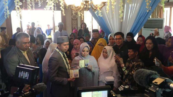 Pernikahan ketiga Muzdalifah beberapa waktu lalu. 