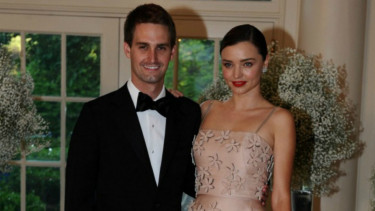 Evan Spiegel dan Miranda Kerr.