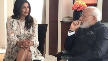 Priyanka Chopra dan PM India Narendra Modi.