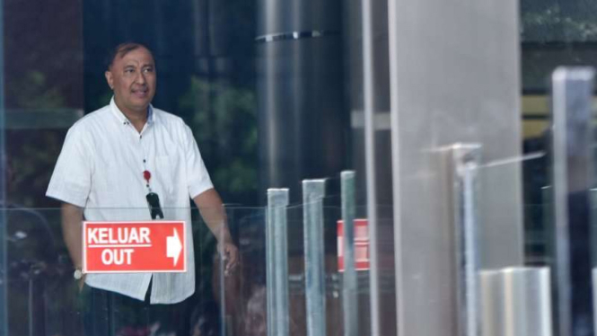 Politikus Golkar Markus Nari usai diperiksa KPK