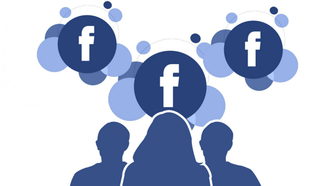 Ilustrasi pengguna Facebook.