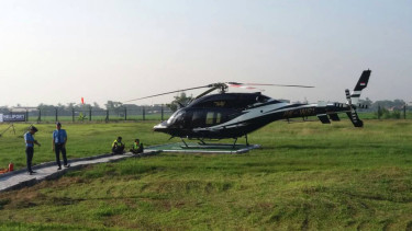 Pesawat heli city milik PT. Whitesky Aviation