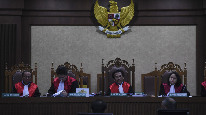Majelis hakim di Pengadilan Tipikor. (Foto ilustrasi).
